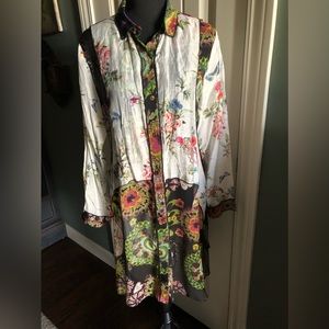 NWT Dor Dor Couture Tunic/Duster. Size XL. Fits like a L.